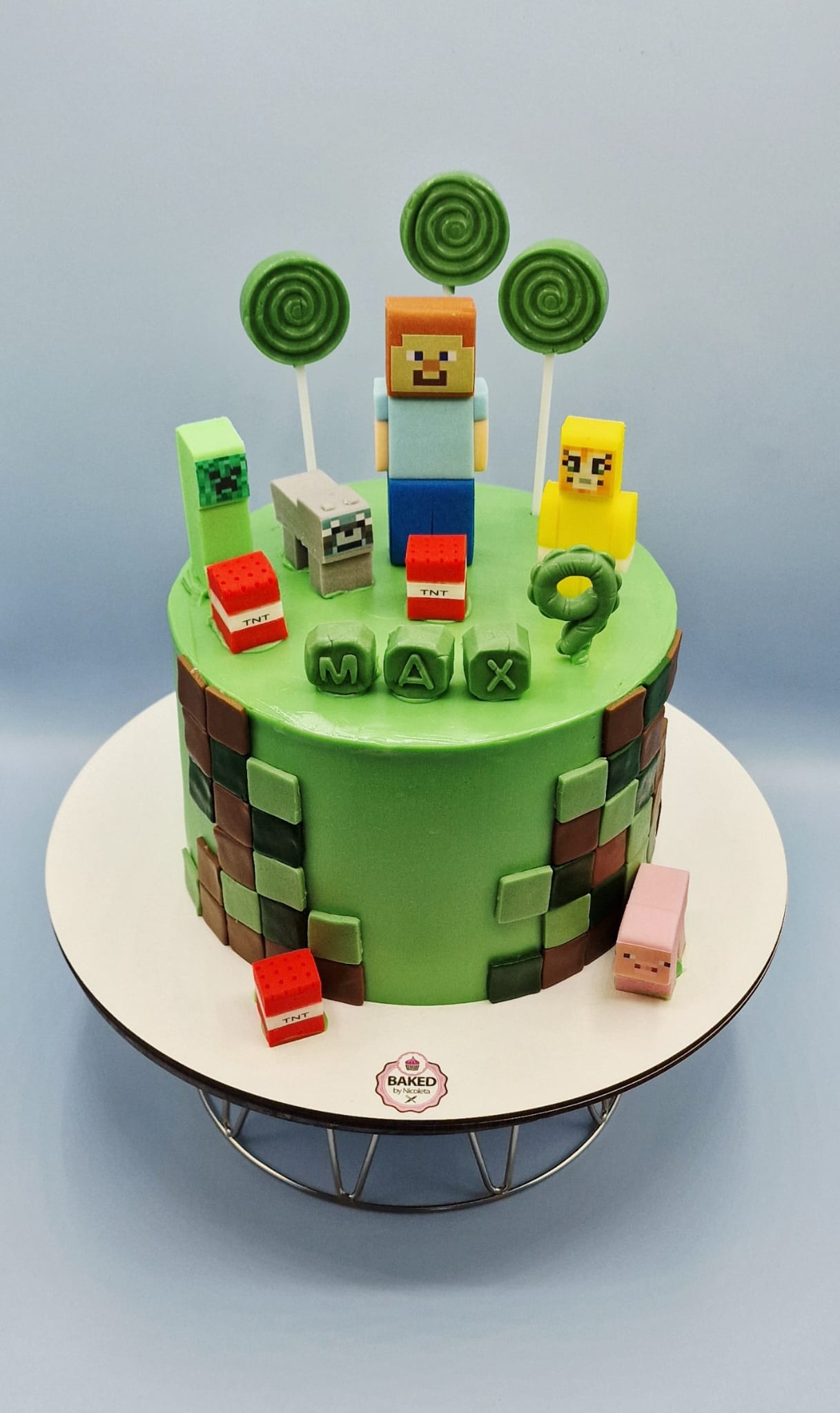 Bespoke custom celebration cake for Boys & Adventures handcrafted by Nicoleta